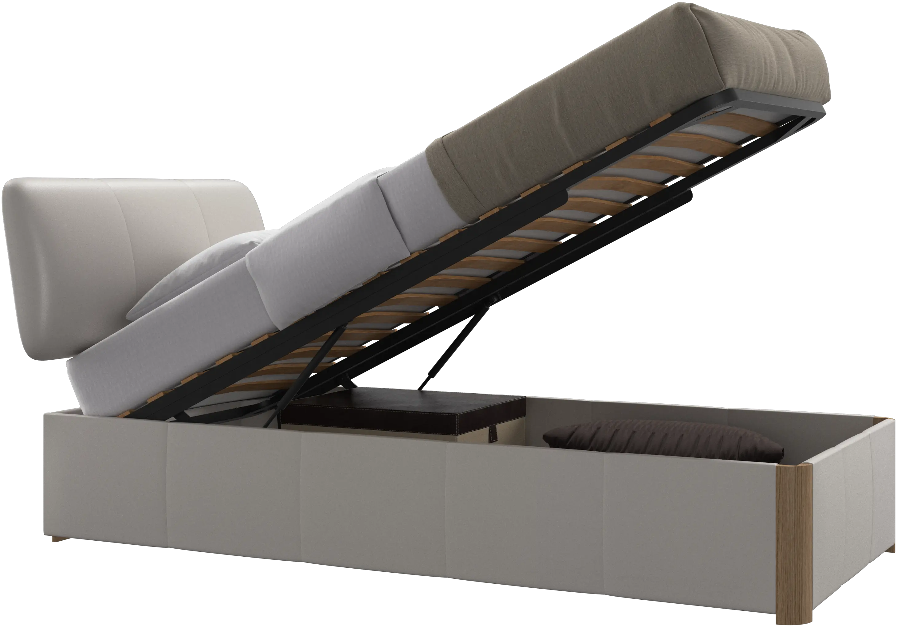 収納付きデザイナーベッド | コレクションはこちら - レザー | ボー